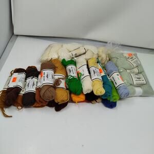Elsa Williams Needlepoint Tapestry Yarn Lot of 18 Asst Color 100% Wool 40 yd M